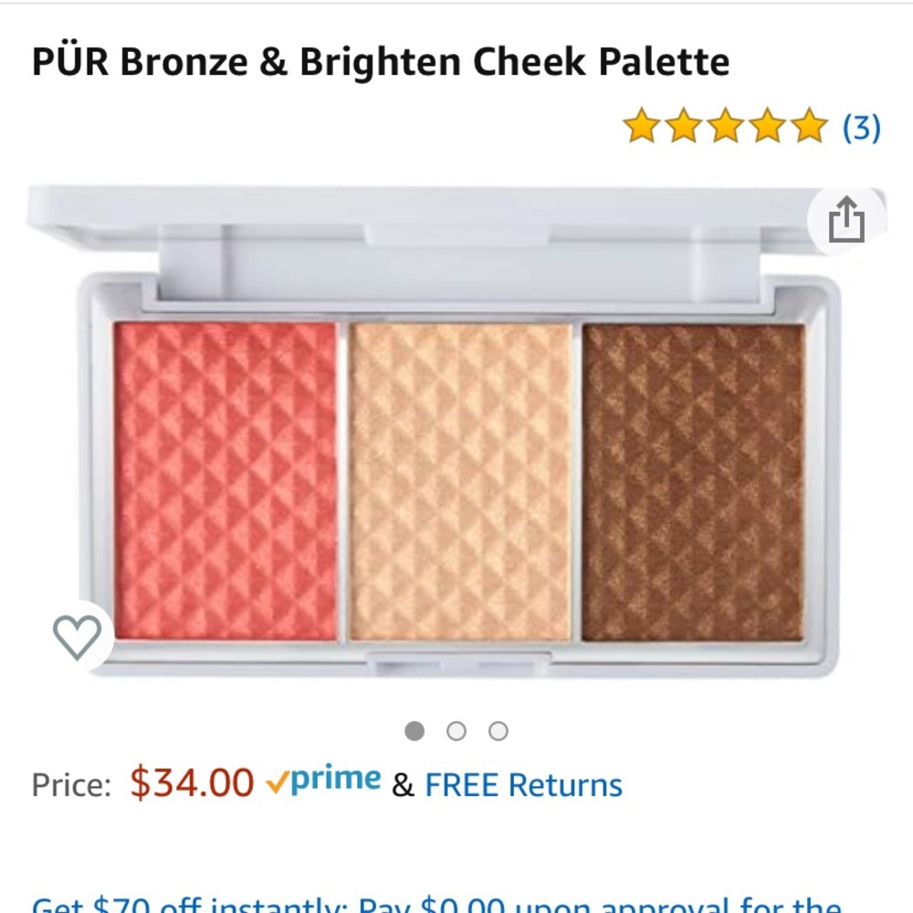 💕 PUR  bronzer & brighten pallet